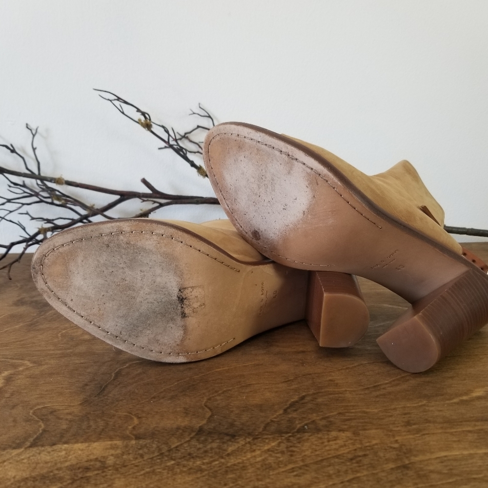 Rag & Bone - Wyatt Camel Open Toe Heel Sandals - image 6